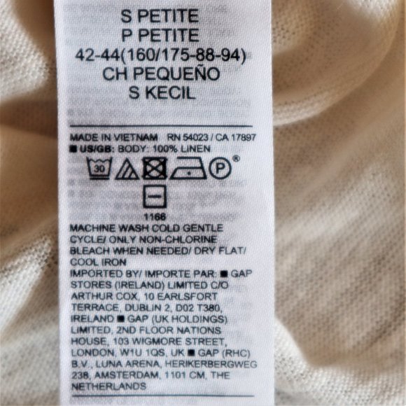 Banana Republic Cream Linen Tank Top NWOT - Picture 6 of 6